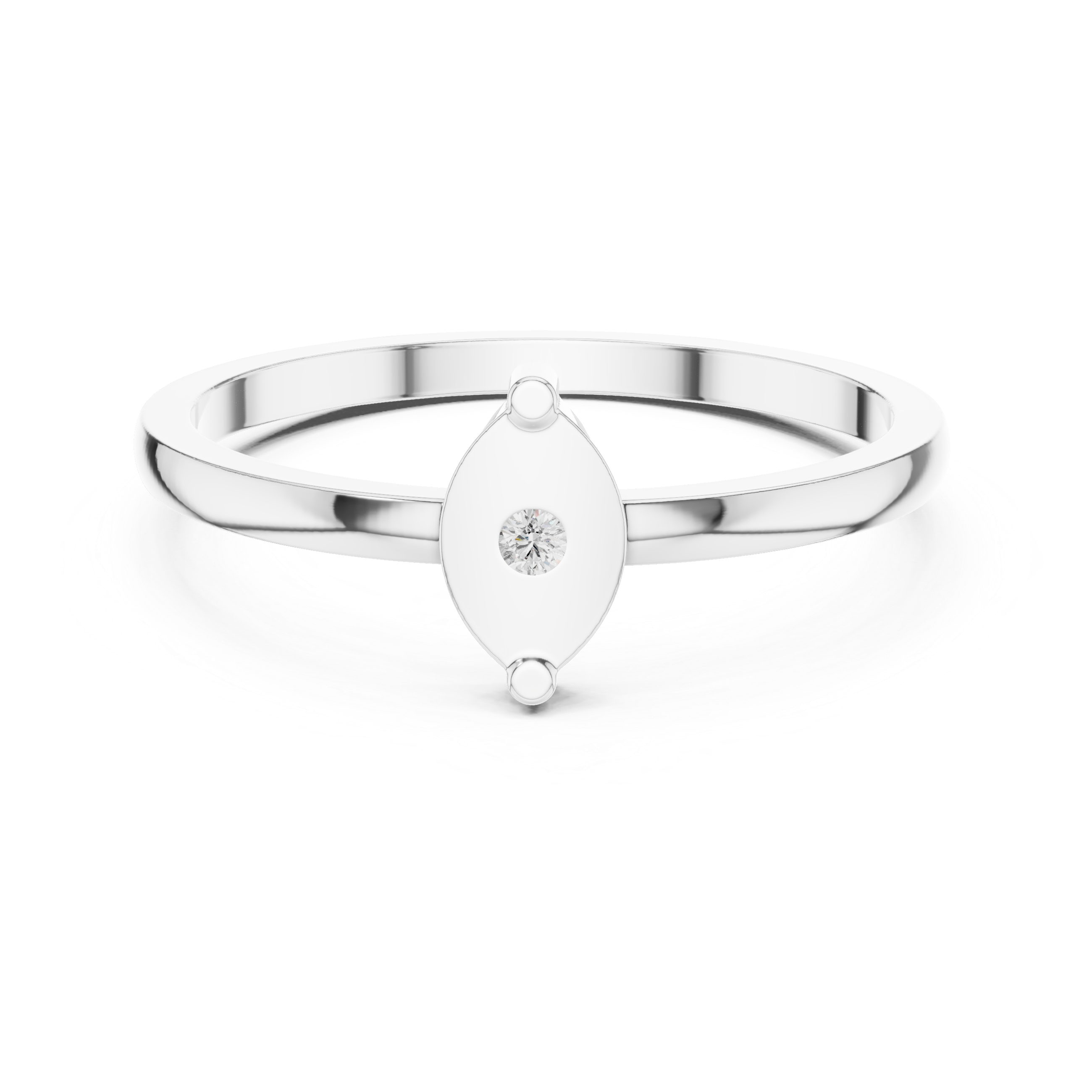 0.015 CT Round Lab Grown Diamond Ring | WOKE