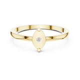 0.015 CT Round Lab Grown Diamond Ring | WOKE