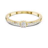 0.158 CT Round Lab Grown Diamond Ring | WOKE