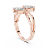 0.4096 CT Princess Lab Grown Diamond Ring | WOKE