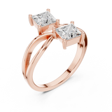 0.4096 CT Princess Lab Grown Diamond Ring | WOKE