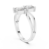 0.4096 CT Princess Lab Grown Diamond Ring | WOKE