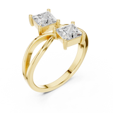 0.4096 CT Princess Lab Grown Diamond Ring | WOKE