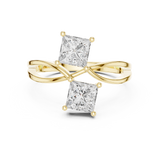 0.4096 CT Princess Lab Grown Diamond Ring | WOKE