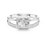 1.37 CT Radiant & Round Lab Grown Diamond Ring | WOKE