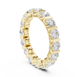 3.8255 CT Pear & Round Lab Grown Diamond Ring | WOKE