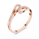 0.036 CT Princess & Round Lab Grown Diamond Ring | WOKE