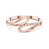 0.036 CT Princess & Round Lab Grown Diamond Ring | WOKE