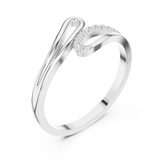 0.036 CT Princess & Round Lab Grown Diamond Ring | WOKE
