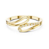 0.036 CT Princess & Round Lab Grown Diamond Ring | WOKE