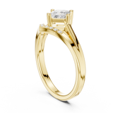 0.624 CT Princess & Round Lab Grown Diamond Ring | WOKE