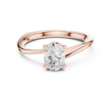 0.78 CT Oval Lab Grown Diamond Ring | WOKE