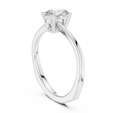 0.78 CT Oval Lab Grown Diamond Ring | WOKE