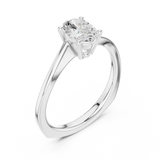 0.78 CT Oval Lab Grown Diamond Ring | WOKE