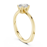 0.78 CT Oval Lab Grown Diamond Ring | WOKE