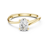 0.78 CT Oval Lab Grown Diamond Ring | WOKE