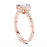 1.3 CT Round and Radinat Lab Grown Diamond Ring | WOKE