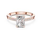 1.3 CT Round and Radinat Lab Grown Diamond Ring | WOKE
