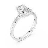 1.3 CT Round and Radinat Lab Grown Diamond Ring | WOKE