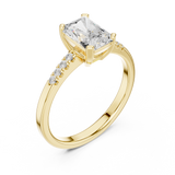 1.3 CT Round and Radinat Lab Grown Diamond Ring | WOKE