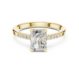 1.3 CT Round and Radinat Lab Grown Diamond Ring | WOKE