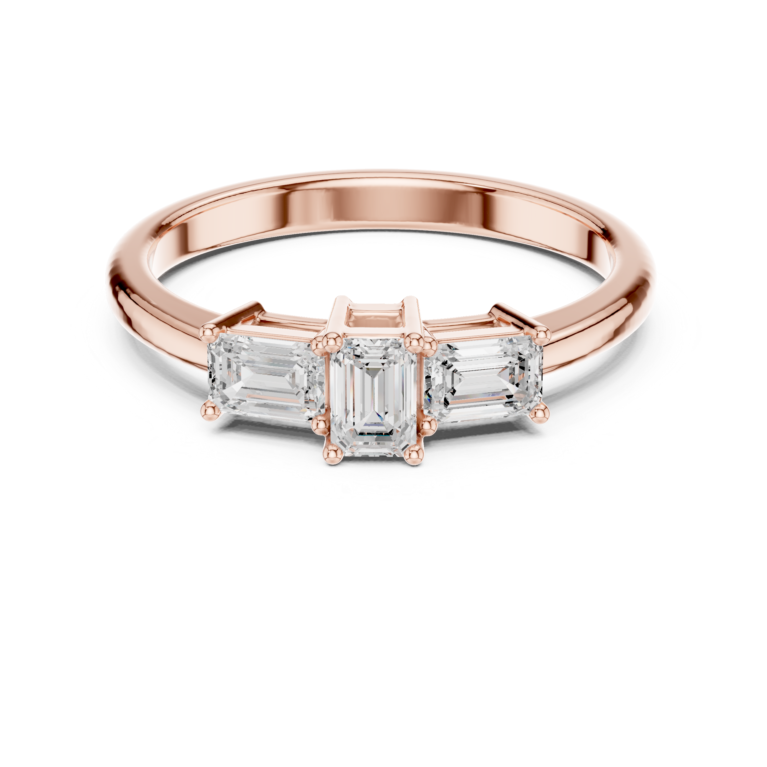 1.44 CT Emerald Lab Grown Diamond Ring | WOKE