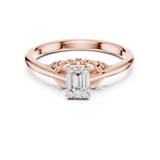 0.43 CT Emerald Lab Grown Diamond Ring | WOKE