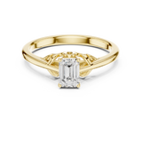 0.43 CT Emerald Lab Grown Diamond Ring | WOKE