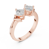 0.87 CT Princess  Lab Grown Diamond Ring | WOKE