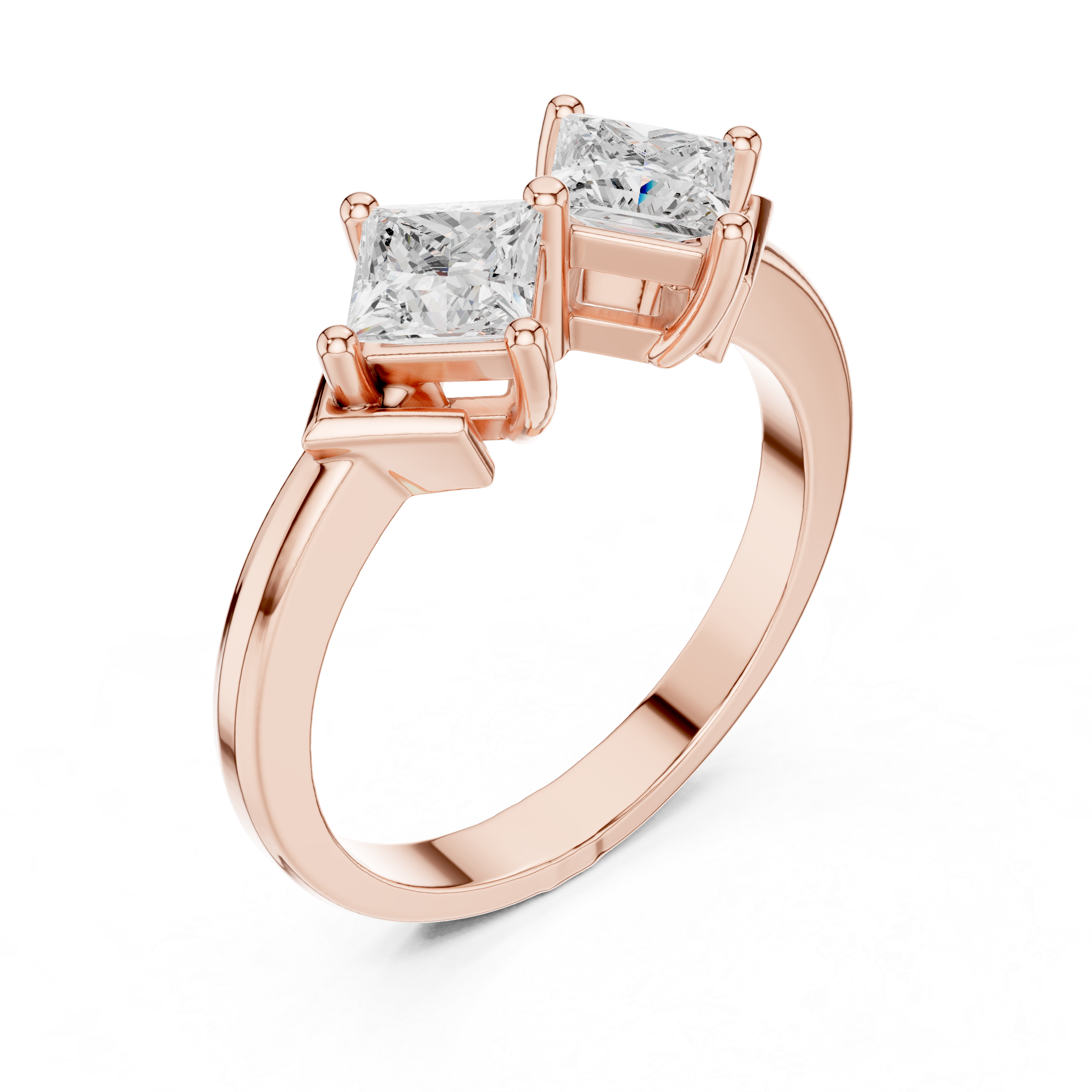 0.87 CT Princess  Lab Grown Diamond Ring | WOKE