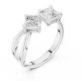 1.36 CT Princess  Lab Grown Diamond Ring | WOKE