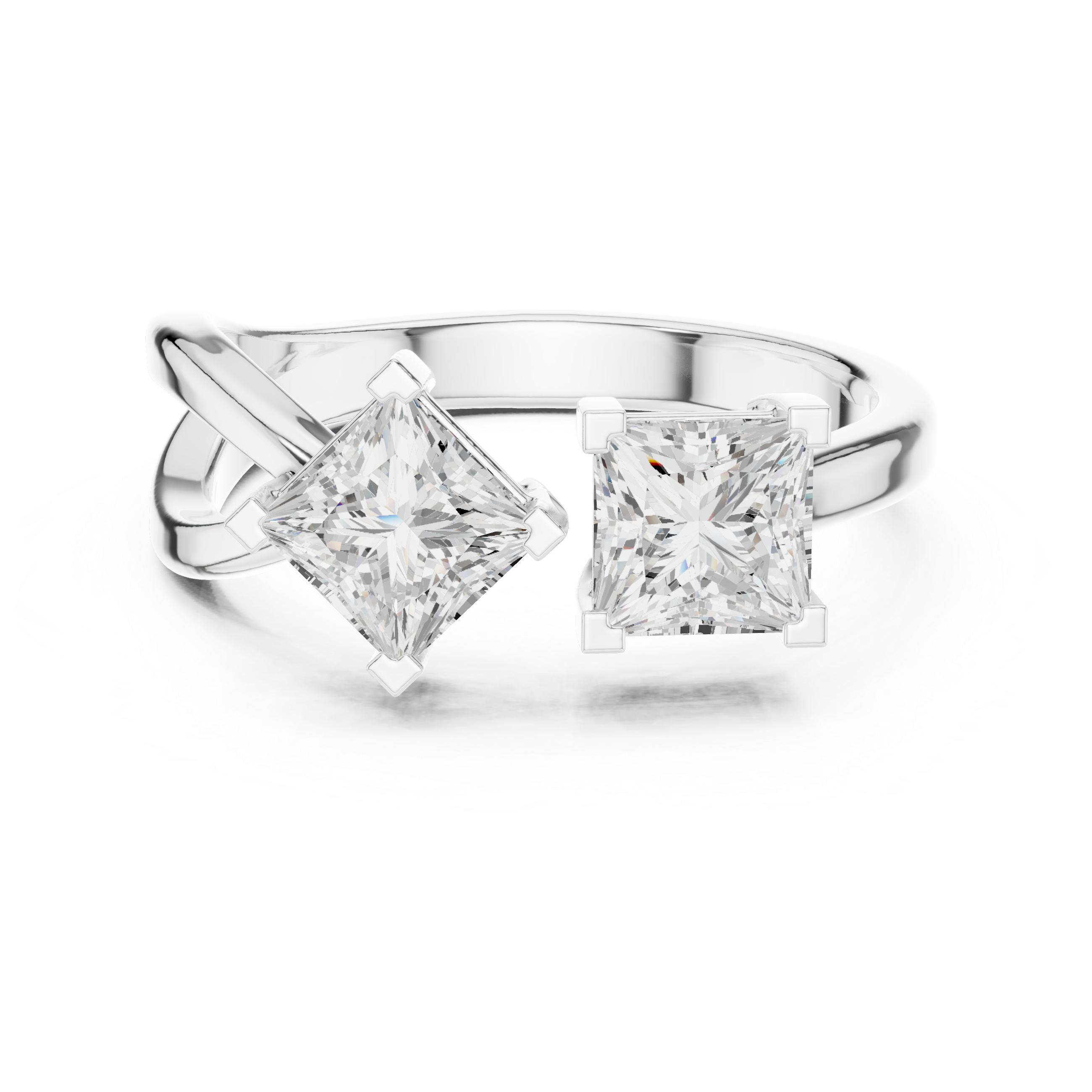1.36 CT Princess  Lab Grown Diamond Ring | WOKE