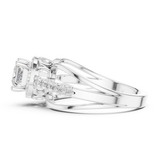 0.858 CT Princess & Round  Lab Grown Diamond Ring | WOKE