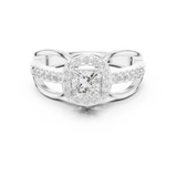 0.858 CT Princess & Round  Lab Grown Diamond Ring | WOKE