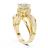 0.858 CT Princess & Round  Lab Grown Diamond Ring | WOKE