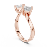 0.87 CT Princess Lab Grown Diamond Ring | WOKE