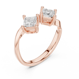 0.87 CT Princess Lab Grown Diamond Ring | WOKE
