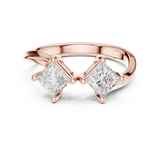 0.87 CT Princess Lab Grown Diamond Ring | WOKE