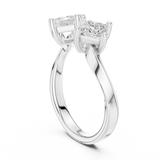 0.87 CT Princess Lab Grown Diamond Ring | WOKE