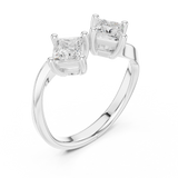 0.87 CT Princess Lab Grown Diamond Ring | WOKE