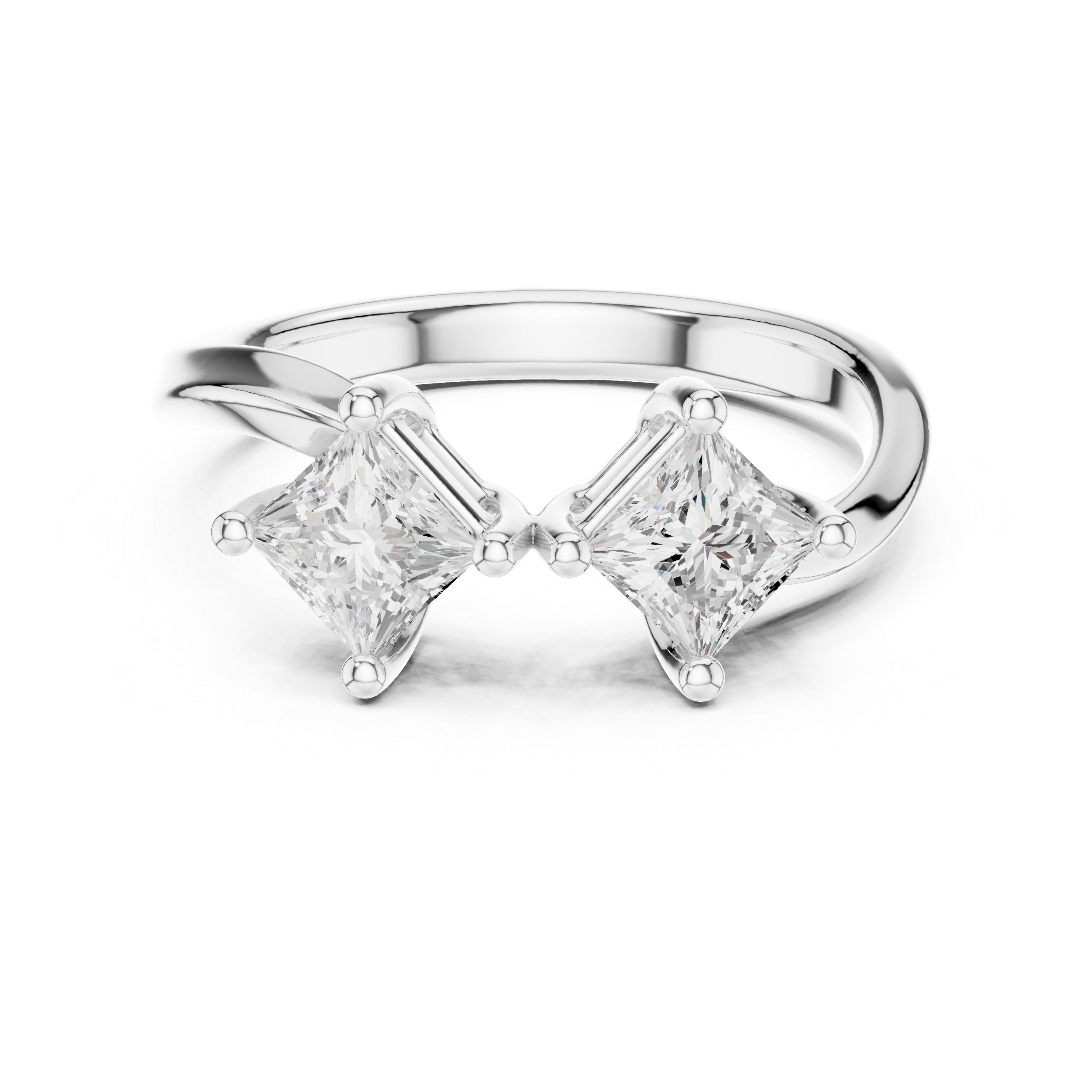 0.87 CT Princess Lab Grown Diamond Ring | WOKE