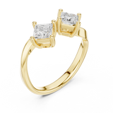 0.87 CT Princess Lab Grown Diamond Ring | WOKE