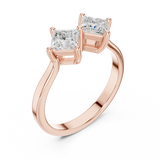 0.87 CT Princess Lab Grown Diamond Ring | WOKE