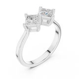 0.87 CT Princess Lab Grown Diamond Ring | WOKE