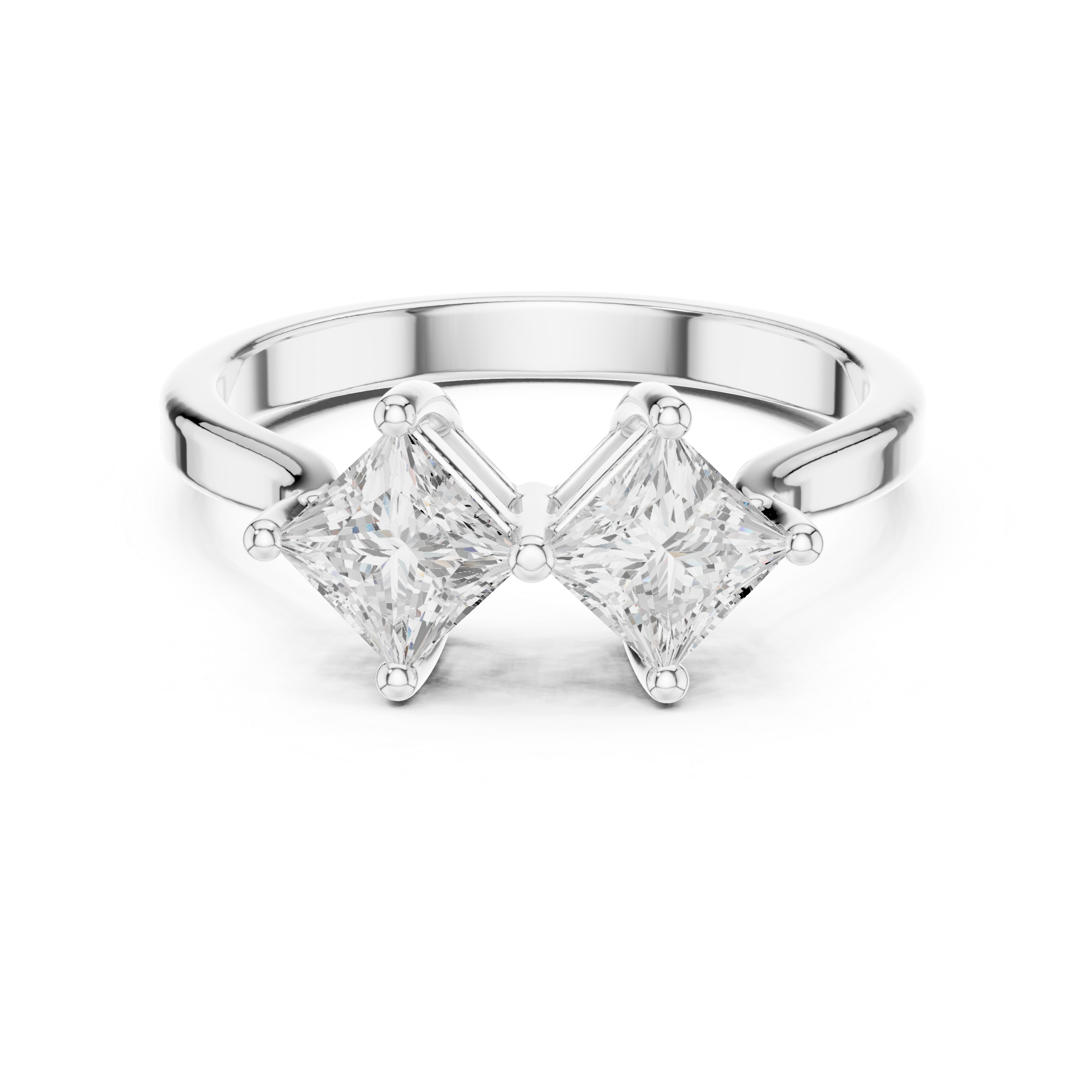 0.87 CT Princess Lab Grown Diamond Ring | WOKE