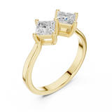 0.87 CT Princess Lab Grown Diamond Ring | WOKE