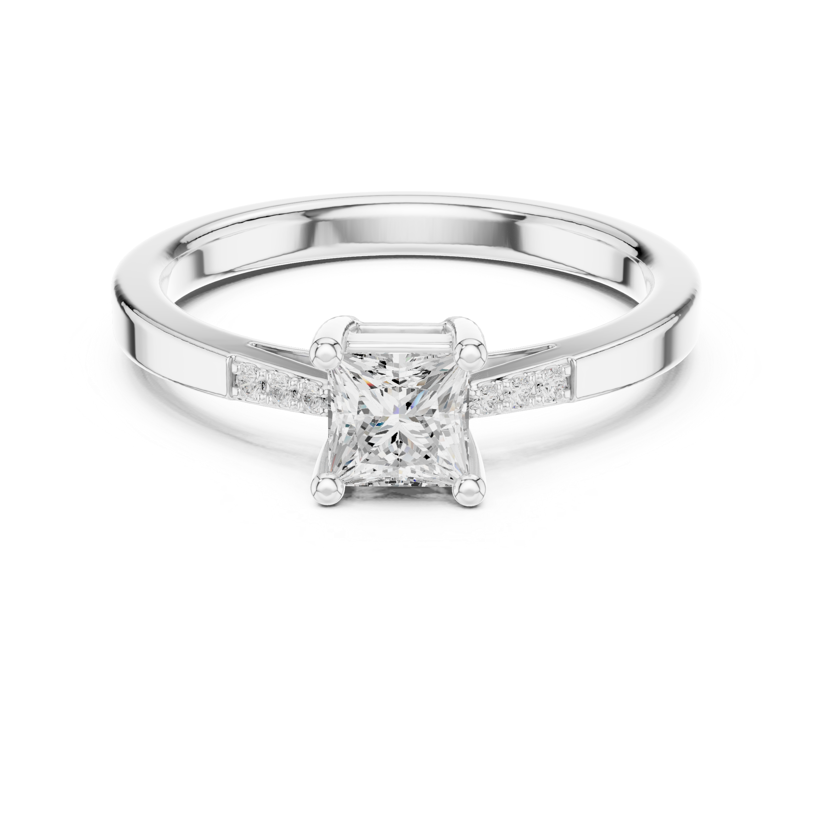 0.535 CT Princess Lab Grown Diamond Ring | WOKE