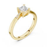 0.535 CT Princess Lab Grown Diamond Ring | WOKE