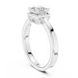 0.572 CT Princess & Round  Lab Grown Diamond Ring | WOKE