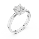 0.572 CT Princess & Round  Lab Grown Diamond Ring | WOKE